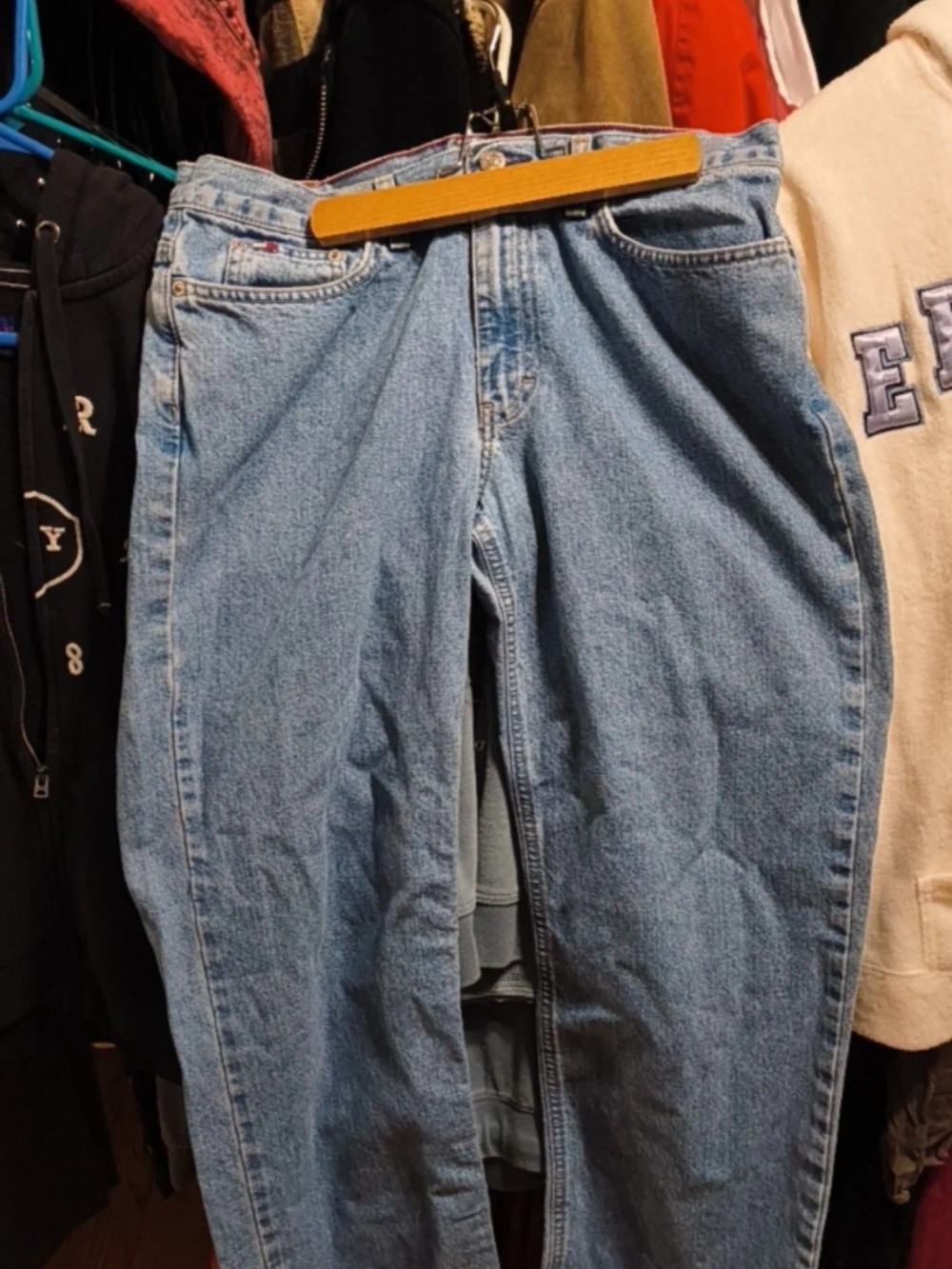 90s Tommy Hilfiger Straight Fit Light Blue Womens's Jeans